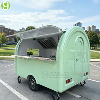 Goeasy Mini Food Truck Chine Fibre de verre Aluminium Écologique Chariot mobile de vente de glaces et desserts à vendre
