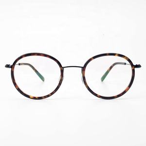 <strong>Korean</strong> Designed Acetate Unisex Retro Round Metal Optical Frame Eye <strong>Glasses</strong> - Product Image 2