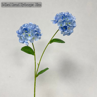 Rangkaian Bunga Pernikahan HGA, Hydrangea Sutra Buatan dengan Batang untuk Dekorasi Vas Meja Ruang Tamu Rumah dan Dekorasi Pesta Hotel