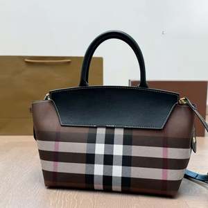 Bolso Bandolera de Cuero de Lujo para Mujer, Diseño a Cuadros, Marca Original de Alta Calidad - Product Image 2