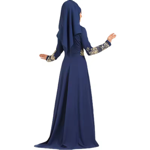 2025 modeste dubaï <span class=keywords><strong>Abaya</strong></span> pour les femmes musulmanes broderie de luxe couleur marron antistatique <span class=keywords><strong>pas</strong></span> <span class=keywords><strong>cher</strong></span> en gros dinde pour l'Aïd pour les filles - Product Image 3