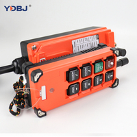 YDBJ F21-E1B 220V Télécommande sans fil RF 6 canaux pour grue, étanche et antichoc, portée 100m