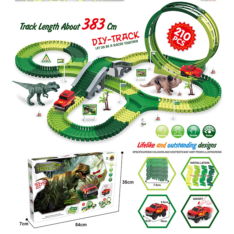 Лидер продаж, игрушки динозавры, гоночный трек, создайте динозавр, гоночный мир, гибкий трек, игровой набор для детей