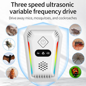 Répulsif Souris 2026, Dispositif de Contrôle Domestique, <span class=keywords><strong>Exterminateur</strong></span> de Rongeurs Breveté, Lot de 4 Anti-Nuisibles Silencieux Multifonctions, Moustiques - Product Image 3