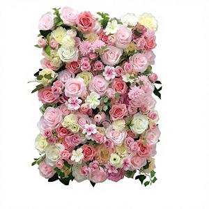 Mur floral en soie haut <span class=keywords><strong>de</strong></span> gamme pour événements <span class=keywords><strong>de</strong></span> grande ouverture, marque CY, avec hortensias, roses et verdure, série DA, modèle 1 - Product Image 1