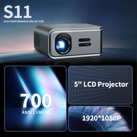 Proyector de Video YDH-S11 1080p Wifi Full HD LCD LED 700 Lúmenes 4k, Proyector de TV Digital para Cine, Conferencias al Aire Libre, Smart TV