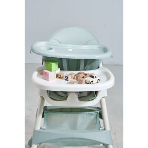 Nuovita เด็กกระโดดกระโดดกระโดดไม้สำหรับเด็กเก้าอี้รับประทานอาหารสูงมีล้อฟุตบอลจำนวนมาก - Product Image 4