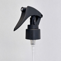 Pulvérisateur à gâchette mini noir mat en plastique PP 24/410 28/410, bouchon à visser pour bouteilles de produits chimiques