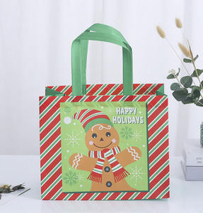 <span class=keywords><strong>Bolsa</strong></span> <span class=keywords><strong>de</strong></span> Compras Educativa Infantil Reutilizable, Ecológica, con Diseño Navideño <span class=keywords><strong>de</strong></span> Dibujos Animados, Recubierta, No Tejida, con Logotipo Personalizado - Product Image 1