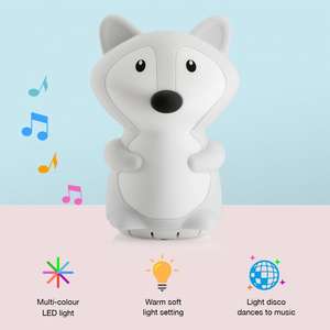 Amplificateurs d'équipement de sonorisation sans fil portables Machine à bruit blanc Silicone <span class=keywords><strong>Fox</strong></span> LED veilleuse pour le cinéma à domicile intelligent de bureau à domicile - Product Image 3