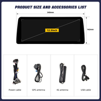 Système de navigation automobile Android 14 avec CarPlay sans fil et Android Auto, écran 12,3 pouces, pour BMW X3 F25 X4 F26 2013-2017, Snapdragon, stock US