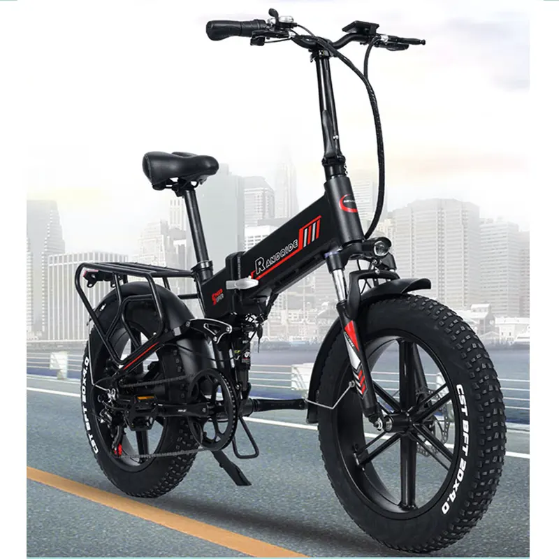 Randride 20 inch 17ah chất béo lốp xe đạp điện động cơ xuống ống gấp E xe đạp fahrrad 1000W trong EU châu Âu