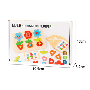 Blocchi di Costruzione in Legno Trasformabili a Forma di Fiore, Gioco Educativo Montessori per lo Sviluppo del Pensiero Logico - Product Image 6