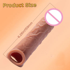 Manicotto del cazzo del sesso adulto per gli uomini preservativi dell'ingrandimento del pene manicotto del pene riutilizzabile manicotti del potenziatore del Dildo prodotto del sesso per adulti - Product Image 6