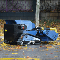 Tondeuse à fléaux électrique DIY 500 mm/800 mm/1000 mm à chenilles, télécommande, avec certificats CE et EPA, pour travaux de débroussaillage, directement de l'usine