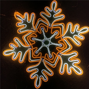 Éclairage extérieur de Noël Étoile de neige Flocon de neige Led Néon décoratif Flex Motif Light - Product Image 6