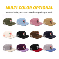 Topi Snapback Corduroy Outdoor Tanpa Struktur Model Retro Bordir Kustom Grosir Pabrik