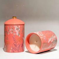 Bougie votive de luxe en gros OEM dans un pot en céramique personnalisé pour la décoration intérieure, les fêtes et les bars – Naturelle, non toxique, avec logo privé