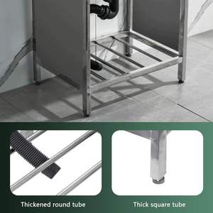 Équipement de <span class=keywords><strong>cuisine</strong></span> professionnel personnalisé en acier inoxydable commercial, évier de <span class=keywords><strong>cuisine</strong></span> industriel autoportant pour restaurant - Product Image 4