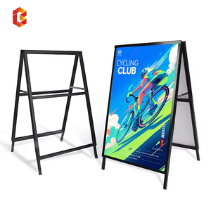 Retail Sturdy Weatherproof Double-Sided <strong>Iron</strong> for Flip Poster <strong>Stand</strong> 7 Days Shipping Free Design Sign <strong>Holder</strong> for Display - Product Image 3