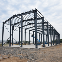 Bâtiment d'atelier en acier préfabriqué prêt à l'emploi, installation rapide, structure préfabriquée, entrepôt