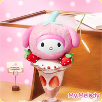 Nueva Colección 2026 de MINISO San Rioes Characters: Llaveros de Peluche de la Serie Frutas a Juego, Caja Sorpresa con Mini Figuras Lindas