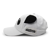 Gorra de Béisbol Personalizada con Bordado de Animales de Dibujos Animados, Unisex, Estructurada, Ajustable, de Algodón, con Orejas de Panda, para las Cuatro Estaciones