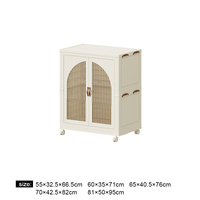 Armoire moderne de grande capacité pliable et mobile en PP Armoire de chambre à coucher pour vêtements Meubles de placard