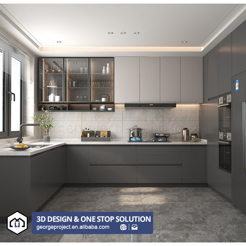 Mueble de cocina en forma de L
