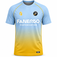 Maillot de football pour hommes à séchage rapide et respirant, service OEM personnalisé, design original, manches courtes, vente en gros