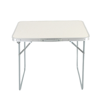 Table de bistrot moderne en alliage d'aluminium légère, portable et pliable pour l'extérieur, le jardin, la plage, les pique-niques et le camping