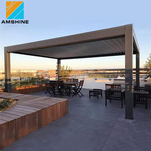 Jardin préfabriqué en aluminium Gazebo arrière-cour idées Patio couvre pergolas persiennes attaché à la maison - Product Image 5