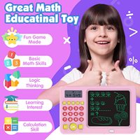 Cartes flash parlantes avec tablette à dessin LCD, jouet 2 en 1, tableau à gribouiller, jouet éducatif préscolaire pour les tout-petits de 3 à 6 ans, bébé