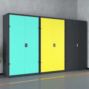 Modern Industrial 2-Door Steel <b>Tool</b> Cabinet Pegboard Adjustable Shelves Lockable Design OEM Options <b>for</b> Workshop Maintenance - Product Image 2