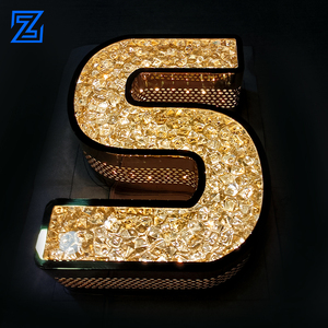 Nuovo stile Led lettere punzone specchio laterale in acciaio inox Led segno di lettera per il negozio di segnaletica lettere bellissime e belle lettere - Product Image 3