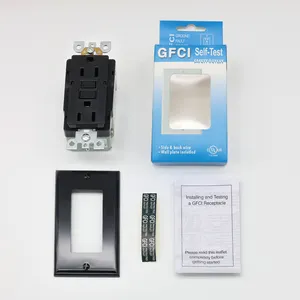 UL Listed Gfci Duplex Receptacul 15 Amp Decorator Wall Plates And Screws Included