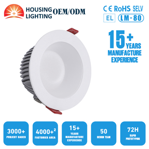 Spot LED encastré moderne en aluminium 4000K, lumière chaude et naturelle, avec pince de fixation à ressort - Product Image 1