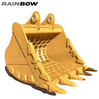 Godet de criblage pour prétraitement de minerai d'exploitation minière en Amérique du Sud Rainbow RB Bucket M-001 Q460 OEM CE ISO SGS Tamis lourd