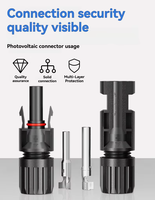 IP67 Wasserdichtes Kupfer 2,5mm2/4mm2/6mm2 30A 1000V PV DC Solarkabel Solarstecker für Solarstromsysteme