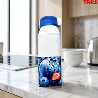 Boîte en carton aseptique Prisma de 200 ml, conteneur standard pour liquides, lait, jus, eau, emballage de boissons, aseptique UV personnalisé