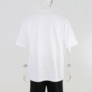 Tùy Chỉnh 240gsm 280gsm 300gsm 320gsm Nặng 100% Bông Trống Quá Khổ Thời Trang Drop Shoulder Người Đàn Ông T Áo Sơ Mi - Product Image 3