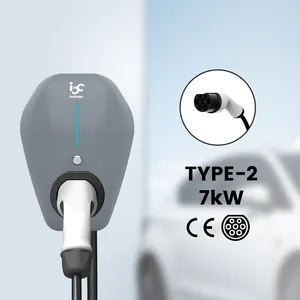 Cargador Iocharger EV Tipo 2 OCPP 1,6 32A 7kW atado EV carga Solar hogar equilibrio de carga dinámico EV cargador de pared Wallbox