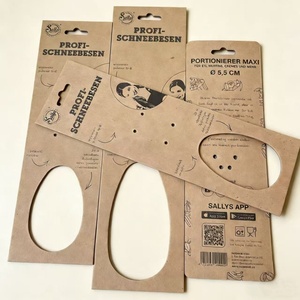 <strong>Sally</strong> Hanging Card Display with Embossing &amp; Matt Lamination Recycled Materials for Kitchen Utensil Mixer Storage - Product Image 5