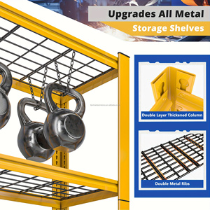 Étagère de <span class=keywords><strong>garage</strong></span> métallique OEM durable à 5 niveaux, réglable, grande capacité, pour le stockage de pneus en entrepôt - Product Image 4