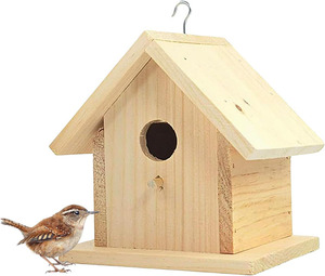 Nichoir en bois massif à peindre - Product Image 1