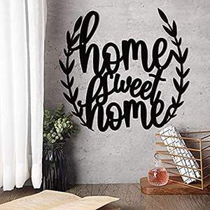 Accessoires de chambre de chien en métal noir fait à la main Style Art déco impression de patte décoration murale pour les amoureux des chiens <span class=keywords><strong>anniversaire</strong></span> Art suspendu - Product Image 1