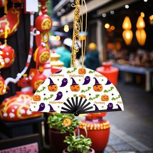Éventail pliant élégant de 33 cm pour cadeau de festival, artisanal en plastique et tissu nylon, grande taille, artisanat chinois/japonais en bambou - Product Image 3