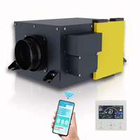 Systèmes HVAC commerciaux, ventilateur Modbus ERV, unité de récupération d'énergie avec diffuseur d'air pour la ventilation des bâtiments BMS
