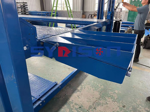 4 bài bãi đậu xe nâng Áo mưa cho sự lựa chọn bốn Bài 3 xe <span class=keywords><strong>Stacker</strong></span> sơn thang máy thép - Product Image 4