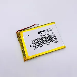 Pin Sạc Lithium 3.7V 3000Mah 406080 456080 Pin Polymer Li Ion 7.4V Cho Thiết Bị Y Tế